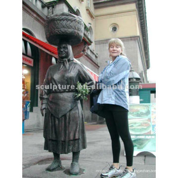 Abstrakte bronze figur skulptur für outdoor